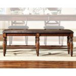 Mango and Brown Traditional Dining Bench – Kingston Collection
