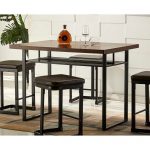 Metal and Wood Counter Height Dining Table – Eli Collection