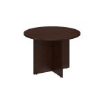 Mocha Cherry 42 Inch Round Table Wood Base – Conference Tables