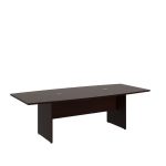 Mocha Cherry 96L x 42W Boat Shape Table – Conference Tables