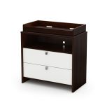Mocha and White Changing Table – Cookie