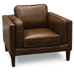 Modern Classic Cocoa Brown Leather Chair – Brompton