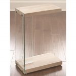 Modern Contemporary Light Oak Side Table – Elaina
