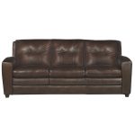 Modern Contemporary Mahogany Leather Sofa – Roland