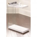 Modern Contemporary White Side Table – Elaina