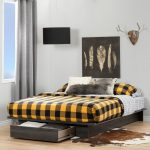 Modern Farmhouse Gray Oak Full-Queen Size Platform Bed – Holland