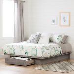 Modern Farmhouse Sand Oak Full-Queen Size Platform Bed – Holland