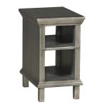 Modern Metallic Brown Chair Side Table – Smooth Reflections