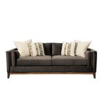 Modern Mink Brown Velvet Sofa – Kelsey