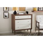 Modern Two-Tone 3 Drawer Chest