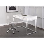 Modern White Desk – Everett