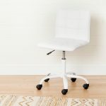 Modern White Office Chair with Quilted Seat – Annexe