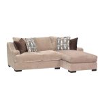 Monarch 2-Piece Brown Upholstered Sectional