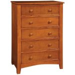 Oak 5-Drawer Chest of Drawers