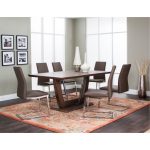 Oak and Chrome Modern Dining Table – Magna