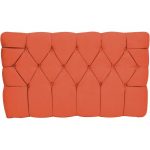 Orange Tufted Upholstered Twin Headboard