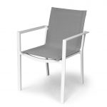 Outdoor Patio Sling Dining Chair Gray – Kedo