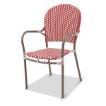 Outdoor Red Patio Chair – Mendocino