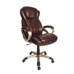 Oversized Brown Executive Chair