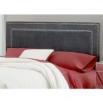 Pewter Upholstered Queen Size Headboard – Amber