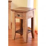 Pine Two Tone Rustic End Table – Tanmeron