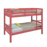 Pink Twin-Over-Twin Bunk Bed
