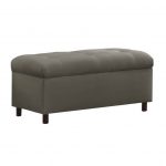 Premier Charcoal Tufted Storage Bench