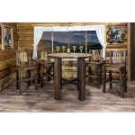 Pub Table – Rustic Homestead Dark Brown