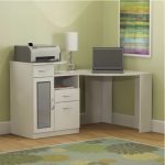 Pure White Corner Home Office Computer Desk – Vantage