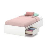 Pure White Twin Mates Bed – Little Smileys