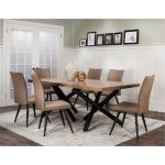 Putty and Black Modern 5 Piece Dining Set – Empire Collection