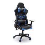 Racing Style Blue and Black Gaming Chair