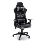 Racing Style Gray and Black Gaming Chair