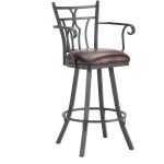 Randle 26 Inch Swivel Counter Stool with Arms