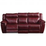 Red Leather-Match Power Reclining Sofa – K-Motion