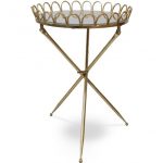 Regal Brass Accent Table