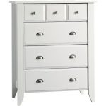 Relaxed Traditional Child Craft Matte White 4-Drawer Chest