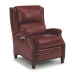 Ruby Red Leather-Match Power High Leg Recliner – Bishop
