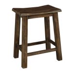Rustic Brown Stool – New Castle