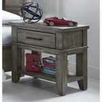Rustic Casual Gray Youth Nightstand – Nelson