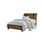 Rustic Casual Pine Full Sleigh Bed – Nelson