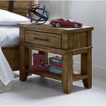Rustic Casual Pine Youth Nightstand – Nelson