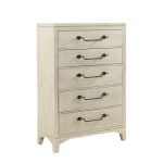 Rustic Contemporary Linen White Chest of Drawers – Bohemian