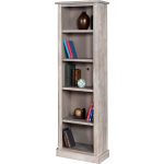 Rustic Gray Bookcase – Barn Door