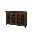 Rustic Mahogany 4 Door Cabinet – Bayside