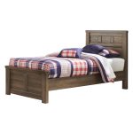 Rustic Modern Driftwood Brown Twin Bed – Fairfax