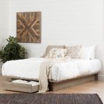 Rustic Oak Full-Queen Platform Bed – Primo