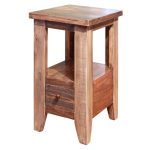 Rustic Side Table – Antique