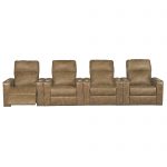 Saddle Brown 4-Piece Power Home Theater Seating – Headliner