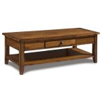 Saddle Brown Wood Coffee Table – Cross Country